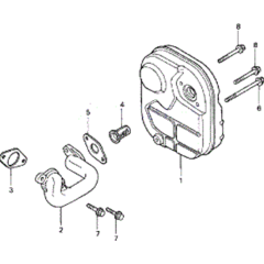 Muffler Assembly for Honda EU20i