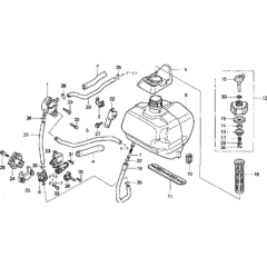 Fuel Tank Assembly for Honda EU20i