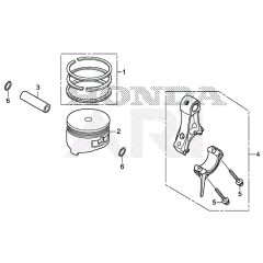 Conrod and Piston for Honda EU22i