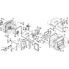 Main Cover for Honda EU26i