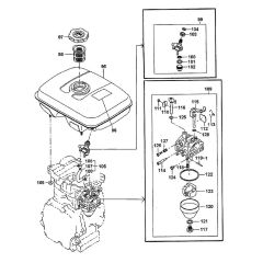 Carburettor & Fuel Tank Assembly