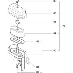 Air Filter Assembly for EW2050H