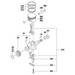 Crank, Piston Assembly