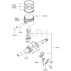 Piston/Crankshaft for Kawasaki