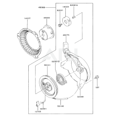 Starter for Kawasaki FA076D