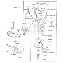 Carburetor for Kawasaki FA076D