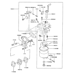 Kawasaki FA130D Carburetor