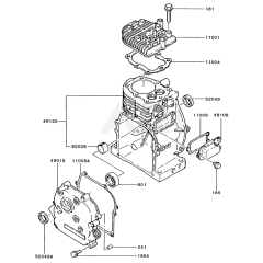 Cylinder & Crankcase for FA130D