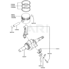 Piston/Crankshaft for FA130D