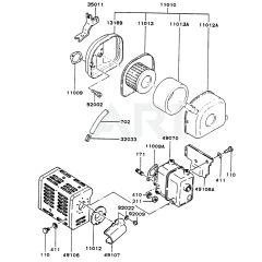 Air Filter & Muffler for FA130R