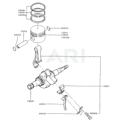 Piston/Crankshaft for FA130R