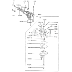 Carburetor for Kawasaki FA130R