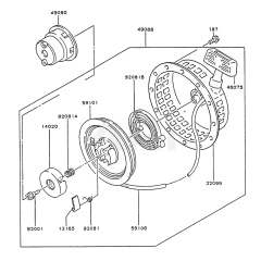 Starter for Kawasaki FA210D