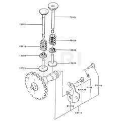 Valve/Camshaft Kawasaki FA210D