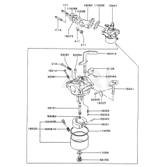 Carburetor for Kawasaki FA210D