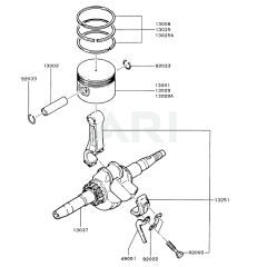 Piston/Crankshaft for FA210D