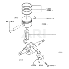 Piston/Crankshaft for FA210R