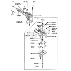 Carburetor for Kawasaki FA210R
