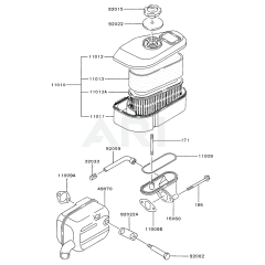 Air Filter & Muffler for FA210V