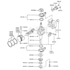 Piston/Crankshaft for Kawasaki