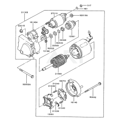 Starter for Kawasaki FB460V