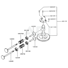 Valve/Camshaft for Kawasaki