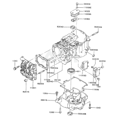 Cylinder/Crankcase Kawasaki FB460V