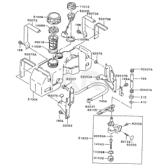 Fuel Tank & Valve for Kawasaki
