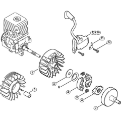 Ignition & Clutch for Stihl FC 55 DZ