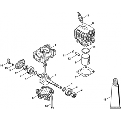Crankcase, Cylinder Assembly