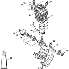 Cylinder, Engine Pan Assembly