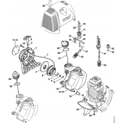 Rewind Starter & Fuel Tank