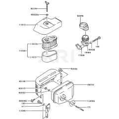 Air Filter & Muffler for FC150V
