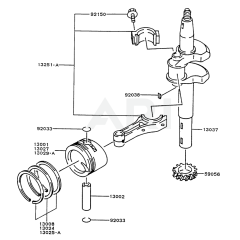 Piston/Crankshaft for FC150V
