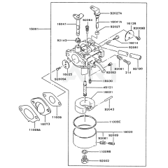 Carburetor for Kawasaki FC150V