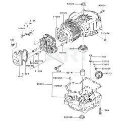 Cylinder/Crankcase Kawasaki FC290V