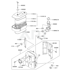 Air Filter/Muffler for Kawasaki