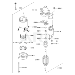 Starter for Kawasaki FC400V