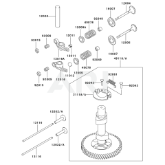 Valve/Camshaft for Kawasaki FC400V