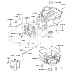 Cylinder/Crankcase Kawasaki FC400V