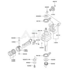 Piston/Crankshaft for FC401V
