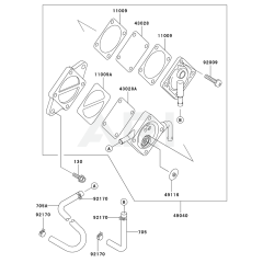 Fuel Tank & Valve for Kawasaki