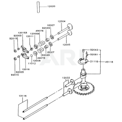 Valve/Camshaft for Kawasaki FC420V