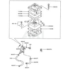 Fuel Tank & Valve for Kawasaki