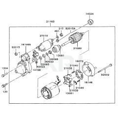 Starter for Kawasaki FC540V