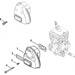 Muffler Assembly for Stihl FC 70