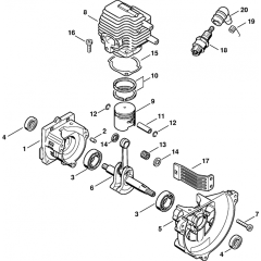 Crankcase, Cylinder Assembly