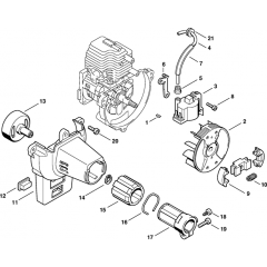 Ignition & Clutch for Stihl FC 72