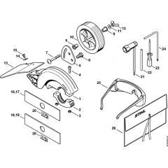 Deflector & Tools for Stihl FC 75