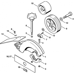 Delfector Assembly for Stihl FC 75